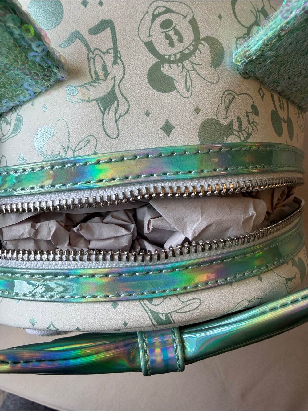 Disney 100 Loungefly Sequin Backpack NWT - Picture 9 of 12